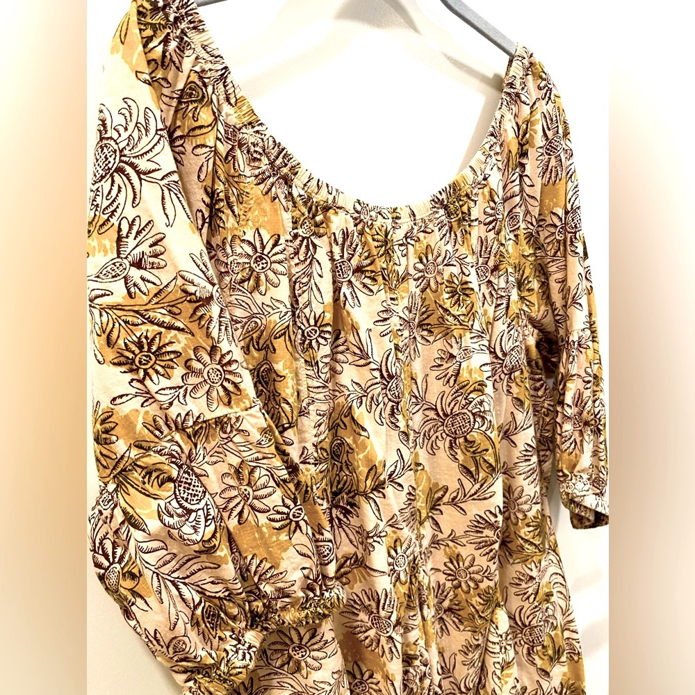 Floral Off-the-Shoulder Anthropologie Dress